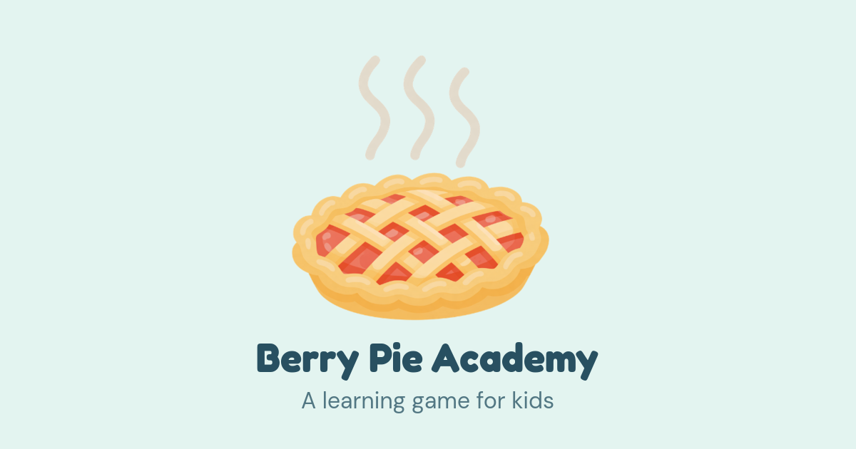 Berry Pie Academy, a learning game for kids
